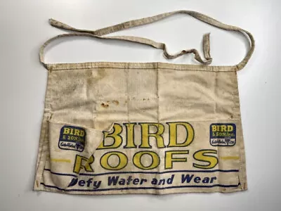 Vintage Bird Roofs Carpenter Apron Waist Nail Holder Roofing Advertising • $14.88