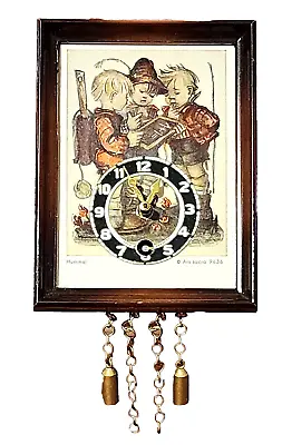 VTG J Engstler Hummel German Mini Key Wind Clock 3 Boys Cottage Core Used RARE • $25.75