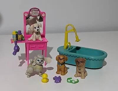 VINTAGE Littlest Pet Shop Kenner 1993 Splash Happy Puppies Bathtub • $65