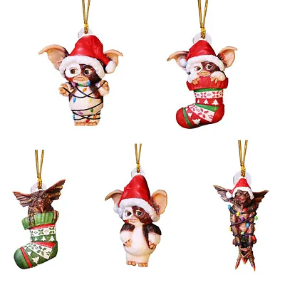 5Pcs Christmas Hat Pendant Spirit Santa Hat Hanging Figurine Ornament Decoration • $15.90