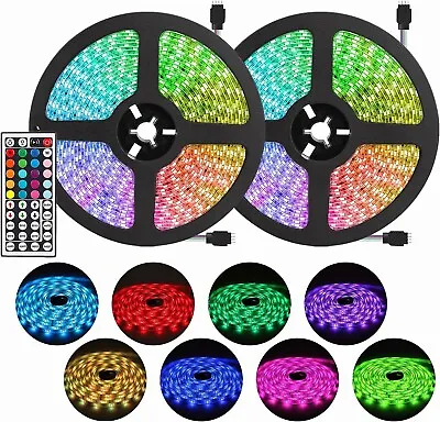 RGB LED Strip Light Kit 65.6ft Flexible Tape Lights 5050 SMD RGB 600 LEDs Non Wa • $14.98