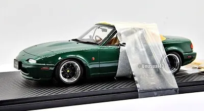 1/18 Ignition Model Mazda Mx-5 Eunos Roadster (NA) Green / Autoart Minichamps • $399