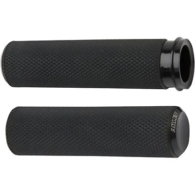 Arlen Ness Black Knurled Grips For Throttle By Wire 07-327 • $66.98
