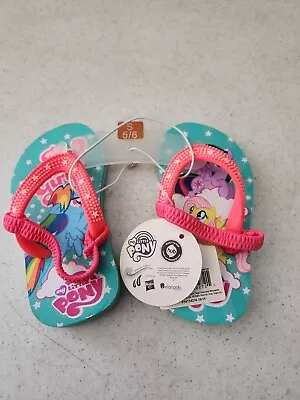 My Little Pony Little Girl's Flip Flops Size 5/6 New • $6