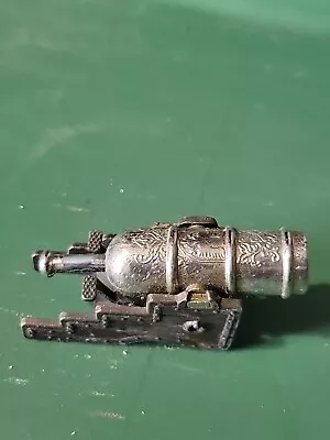  Vintage  Diecast Metal Shooting Mortar Cannon Toy Missing Sharpener • $15