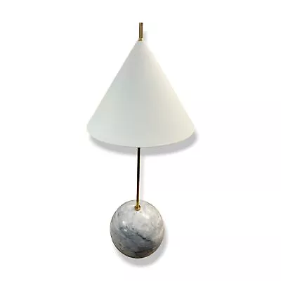 $825 Visual Comfort White Gold Cleo Orb Base Accent Lamp By Kelly Wearstler • $263.98