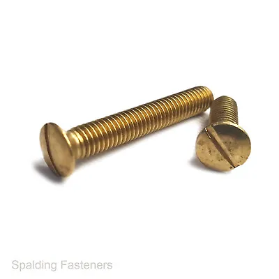 Brass Ba Thread Slotted Raised Countersunk 6ba & 2ba Machine Screws • £2.73