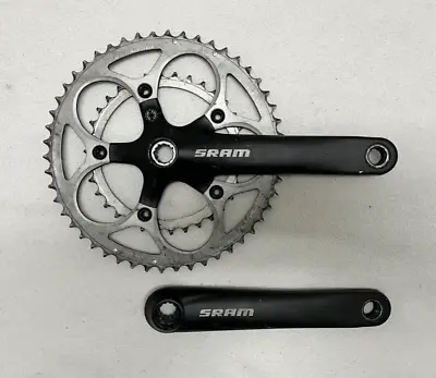 SRAM Power Spline 172.5mm 50/34-Tooth 10-Speed Road Bike Double Crankset • $39.95