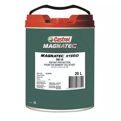 Castrol MAGNATEC Hybrid 0W-16 Engine Oil 20L 3428869 • $509.96