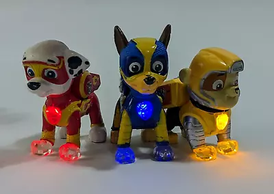 PAW Patrol Mighty Charged Pups Light Up Super Paws Figures ~ Lot Of 3 • $29