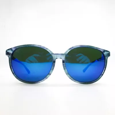 Maui Jim Water Lily Sunglasses MJ796-55B Blue Round Womens Frames 62[]14 140 • $89.99