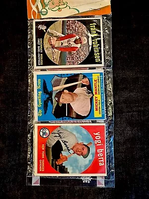 1959 Topps Xmas Baseball Rack Pack Mickey Mantle Frank Robinson Yogi Berra • $205.50