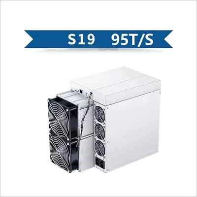 New Bitmain Antminer S19 95T BTC Bitcoin Miner Asic Miner Crypto Mining Machine • $2771.99