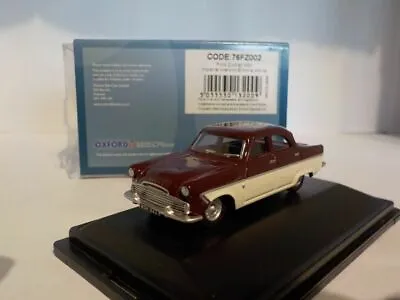 Ford Zodiac Maroon/White Model Cars Oxford Diecast 1/76 76fz002 • £9.65