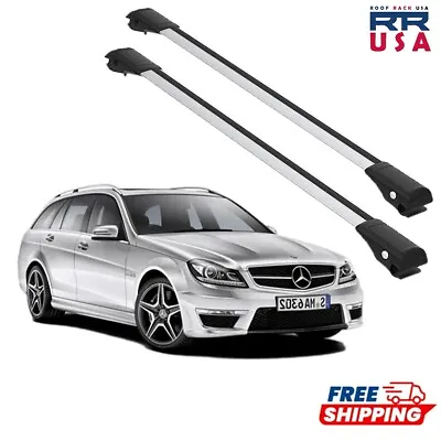 For Roof Rack Mercedes-Benz C-Class W204/S204 Estate/Wagon 2007-2014 Gray 2 Pcs • $110