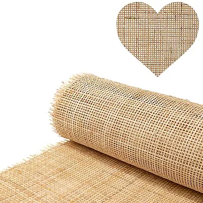 16 | 20 | 24 | Width Square Rattan Cane Webbing Roll Weave Pre-Woven Cane Mesh • $135.99