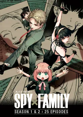 Spy X Family Season 1 : Part 1+2  (25 Episodes) - Anime DVD With English Dubbed • $26.99