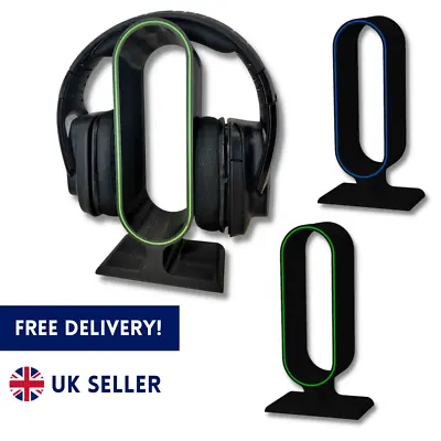 Xbox Playstation Headphone Stand Green Blue Headset Desk Free Standing Holder UK • £14.99