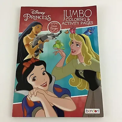 Disney Princess Jumbo Coloring Activity Book Door Hanger Games Mazes Pocahontas • $19.49