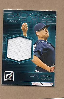 Matt Moore Rays 2017 Donruss Jersey Relic Card Back To The Future • $2.50