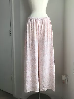 Kiwi Punch Wide Leg Boho Chic Palazzo Floral Pants Maxi Skirt Look Size S / M  • $15