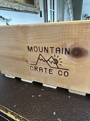 Natural Wood Crate By Mountain Crate Co • $19.99