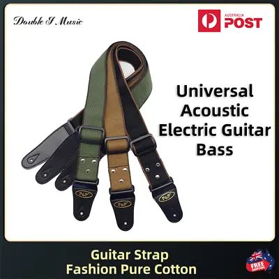$11.98 • Buy Adjustable Acoustic Guitar Strap Fashion Pure Cotton For Electric Guitar Bass