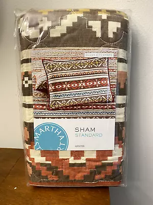 Martha Stewart Collection - One Standard Pillow Silver City Stripe Sham Quilt • $14.99