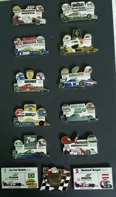1991 Formula 1 Constructor Teams/Drivers Hat Pins/Hat Tacks/Tie Tacks • $69.99