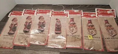 Santa Father Christmas Wood Pins Vintage Excellent Design • $20