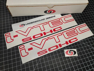 4x Oracal Vinyl Center Cap Decals - JDM Type R Vtec Civic Accord (Choose Your Color)