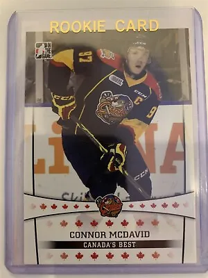 CONNOR McDAVID ROOKIE CARD 2014 Leaf #1 NHL HOCKEY RC Edmonton Oiler RARE OTTERS • $0.99