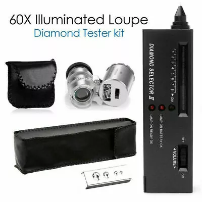 £14.69 • Buy Diamond Tester Gemstone Testing Kit Digital Electronic Gold Silver Tester UK