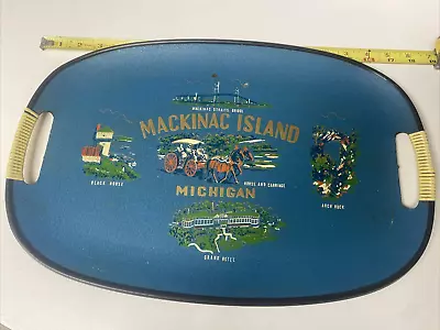Vintage Mackinac Island Michigan Souvenir 18  X 12  Serving Tray • $19.99