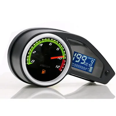 Motorcycle Odometer Speedometer Tachometer Fuel Gauge LCD Screen Scooter Parts • $44.53