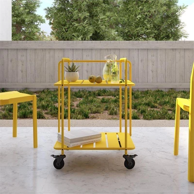 $87.56 • Buy Novogratz Poolside Gossip Collection Penelope Outdoor/Indoor Cart In Yellow