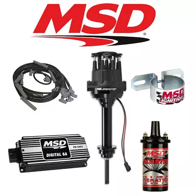 MSD Black Ignition Kit Digital 6A/Distributor/Wires/Coil - Chrysler 413-440 RB • $1044.95