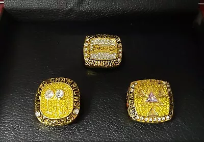 Shaquille O'Neal - Los Angeles Lakers Championship 3 Ring Set With Wooden Box • $119.99