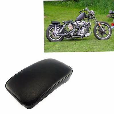 Black Pillion Pad Seat 6 Suction Cup For Harley Dyna Chopper Bobber Motorcycle • $17.81