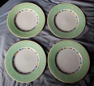 Villeroy & Boch Set Of 4 ' Twist Alea Verde' Dinner Plates. Excellent Condition • $129.87