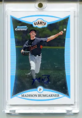 MADISON BUMGARNER 2008 Bowman Chrome Prospects Rookie RC Auto Autograph Card • $79.99