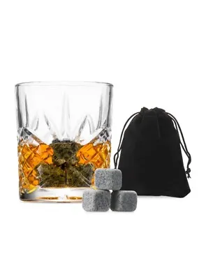 Whiskey Rocks And Glass Set • $15