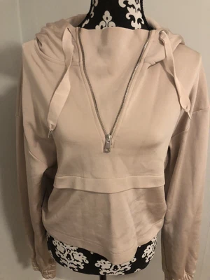 £44.48 • Buy IVY PARK Beyoncé Satin Hoodie Sweatshirt Size Small 1/4 Zip