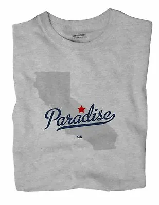 Paradise California CA T-Shirt Mono County MAP • $18.99