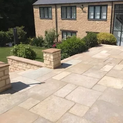 Garden Paving Slabs | Yellow Limestone  - 90cm X 60cm | Premium A-Grade • £2.50