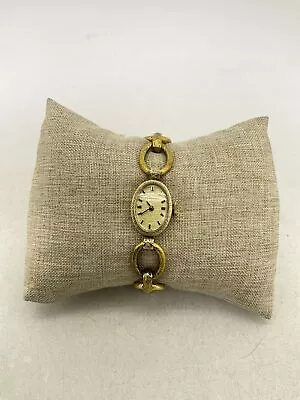 Vintage Felca Yellow Goldtone Link Wrist Watch  • $5