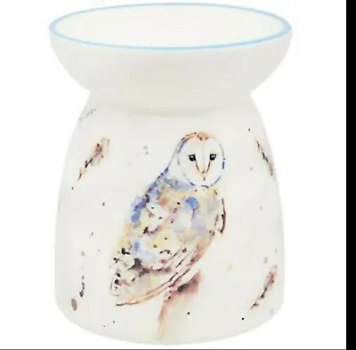 £9.90 • Buy Ceramic Oil Burner Wax Warmer Hand Painted Country Life Barn Owl Gift