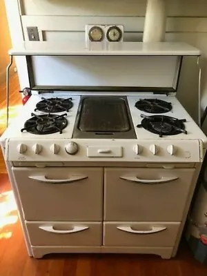 1950 O'Keefe & Merritt Vintage Stove Double Oven Broiler Griddle 50s Retro • $200