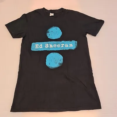Ed Sheeran Shirt Concert Divide Tour Black Tee T-Shirt Boys Large Australian • $17.50