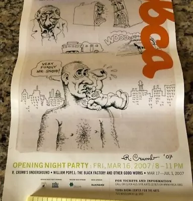R. Crumb Yerba Buena Art Show Mailer 2007 Signed By R. Crumb • $99